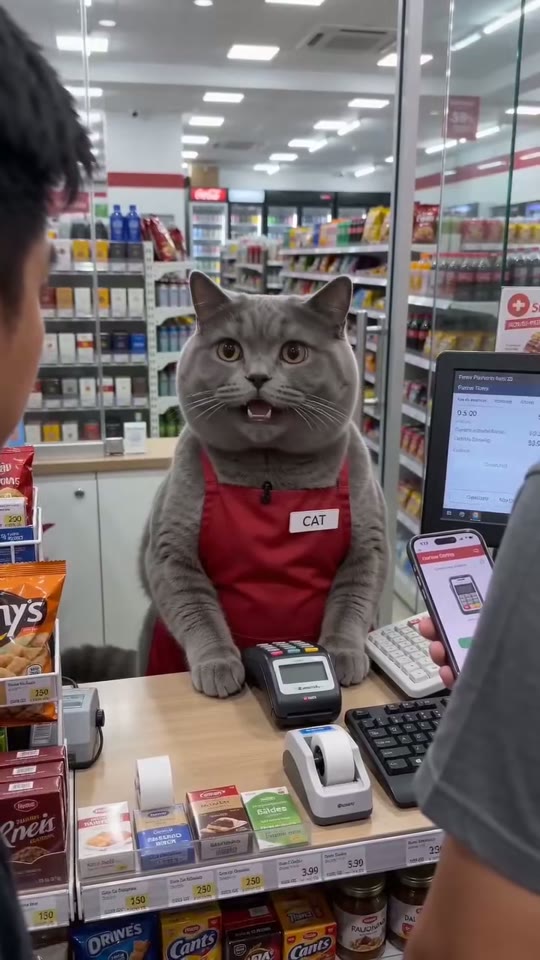 The Cat Cashier pet content